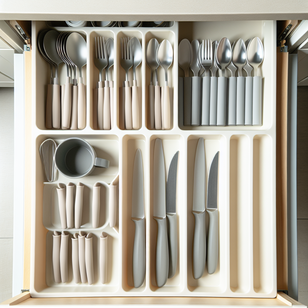 Organized kitchen drawers