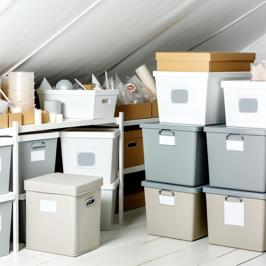 Basement Storage Organization detail
